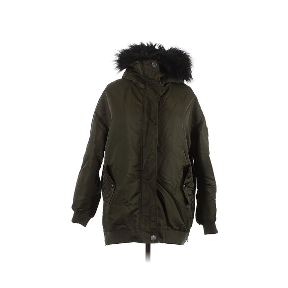 MAJE Gero Faux-Fur Trim Bomber Jacket - FR 36 / US 4 - Picture 1 of 2